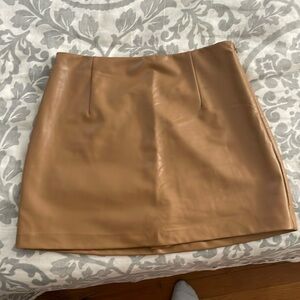 A&F Abercrombie Vegan Leather Skort Medium